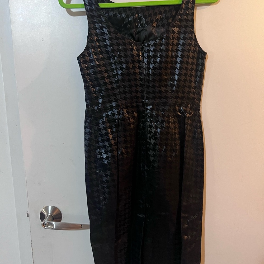 Crate Black Leather, houndstooth Cache Dress